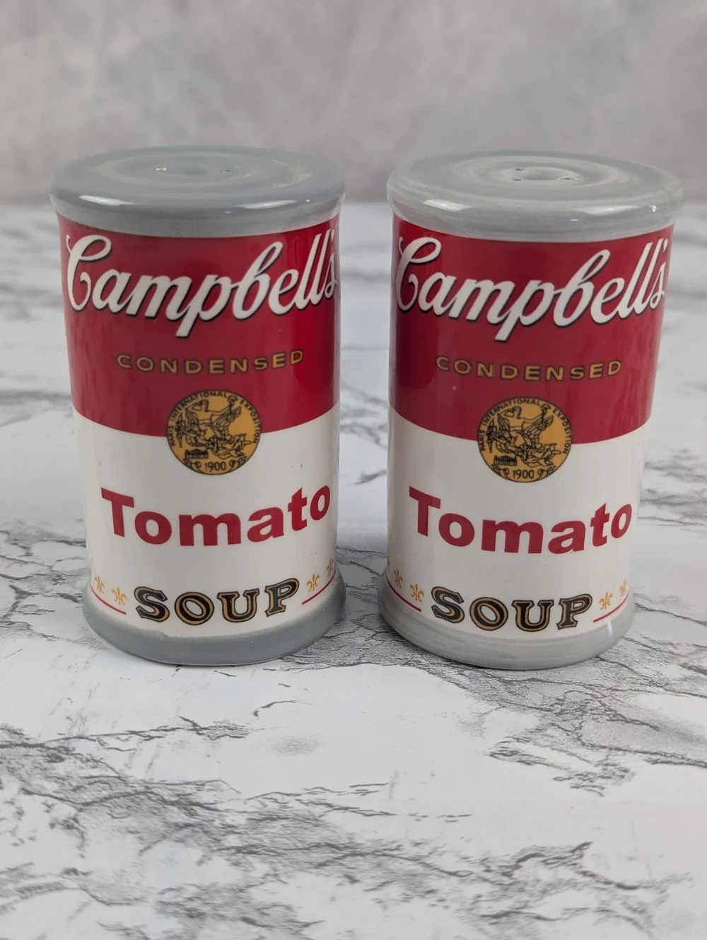 Vintage 2005 Campbell’s Tomato Soup Can Salt & Pepper Shakers - Set of 2